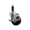 Service Caster 3-1/2'' Phenolic Wheel Swivel 1'' Expanding Stem Caster SCC-EX20S3514-PHR-1 - alternate 1